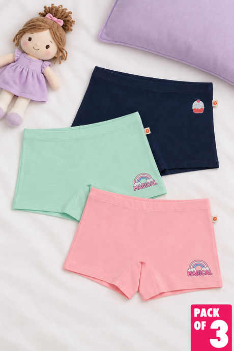 Zivame Girls Boyshorts (Pack of 3) - Multicolor Buy Zivame Girls Boyshorts (Pack of 3) - Multicolor